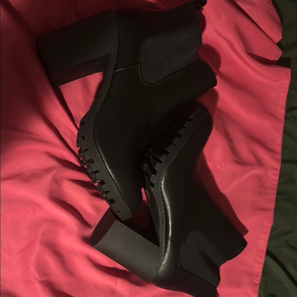 Soda Black Ankle Booties with Sleek Modern Design
